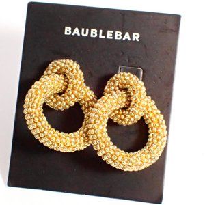 BAUBLEBAR Gold Beaded Earrings NWT